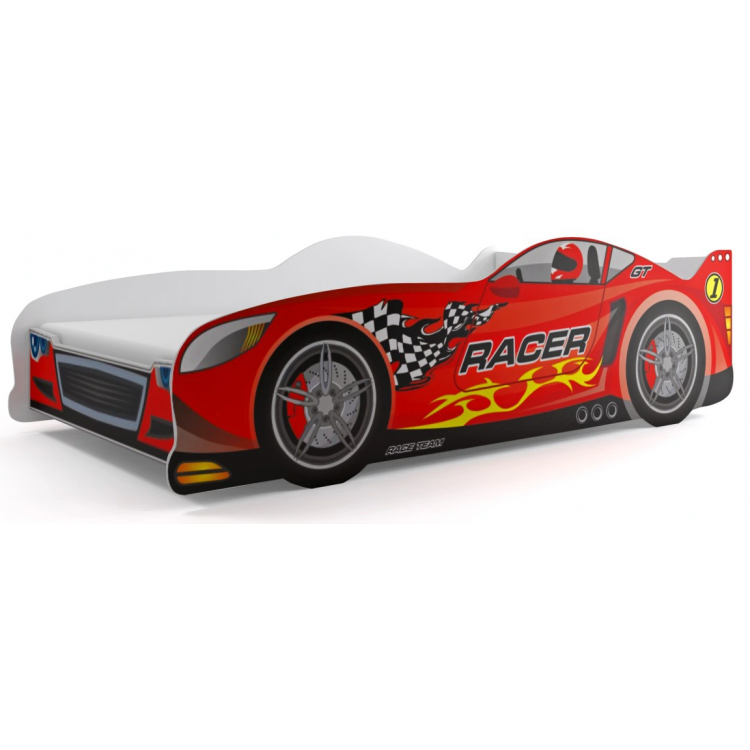 Posteľ jednolôžková Cars 160x80 športové + matrac 